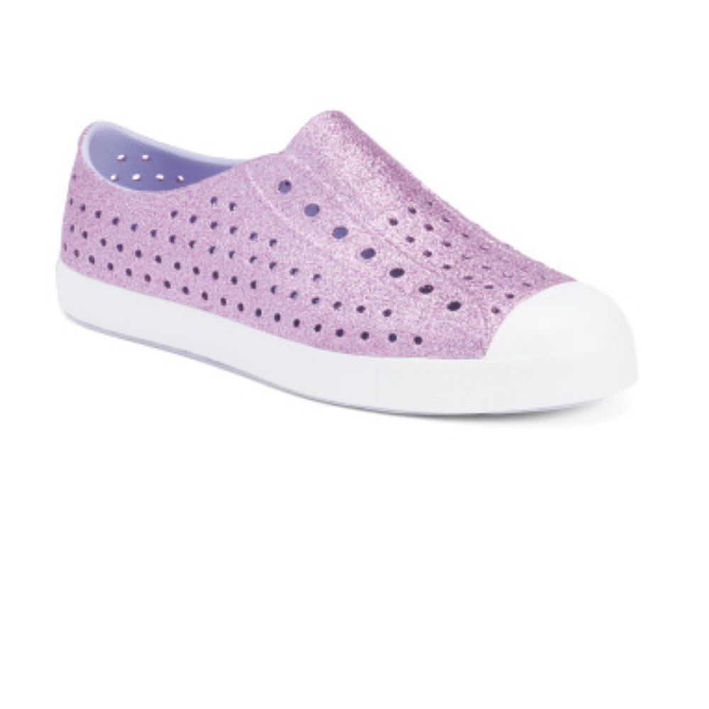 Native Shoes Jefferson powder bling purple glitter